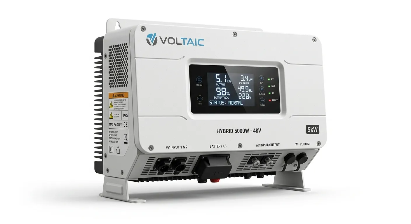 Hybrid Solar Inverter 5kW – Smart Backup & Grid-Tied Solution