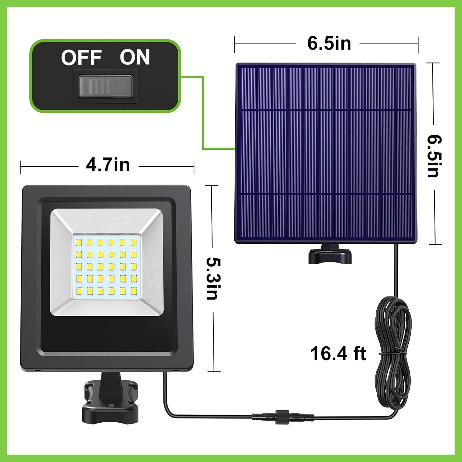 Lightonight Solar Lights Outdoor 1 Pack, 6500K Cool White - Image 2