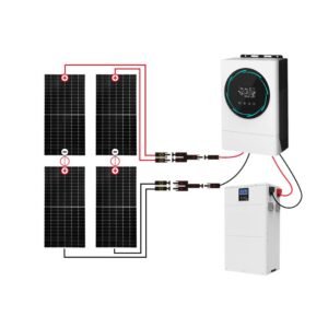 10KW Three Phase Hybrid Solar Power Home System with 10KWh High Battery