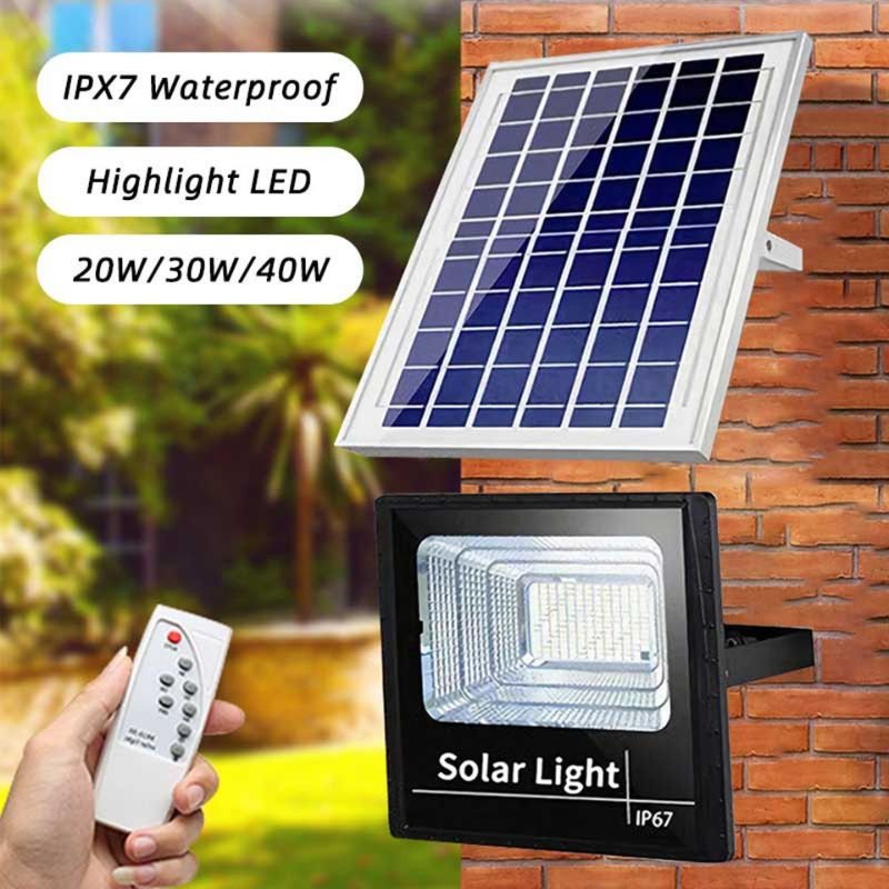 Outdoor Rem-ote Control Wall Solar Lamp Garden Lighting Street Lamp - Image 2