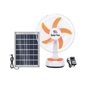 Epyz 16inch Solar Portable High Speed 3 Gear Table DC Fan and Rechargeable Solar Fan for Indoor