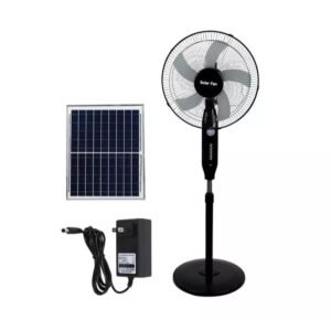 Ventilation Rechargeable Solar Power Fan with Panel And Battery Manufacturers in China 16 Inch