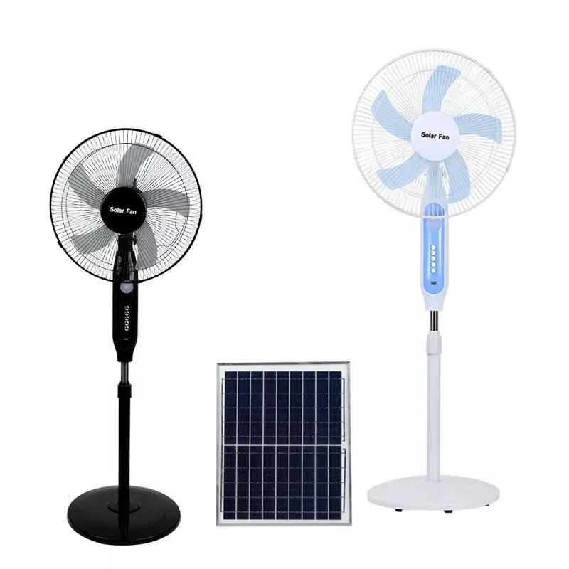 Ventilation Rechargeable Solar Power Fan with Panel And Battery Manufacturers in China 16 Inch - Image 4