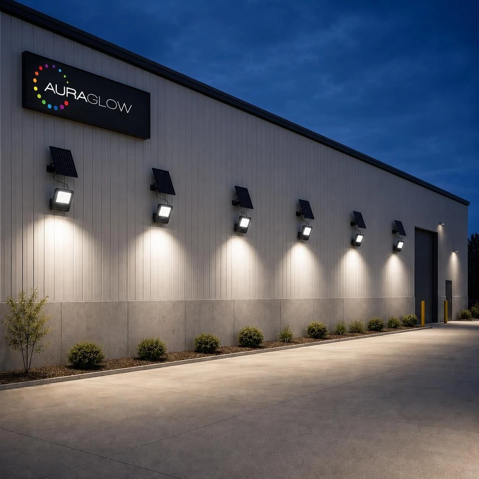 Auraglow Outdoor Solar Powered Bright Security Flood Light - Image 4