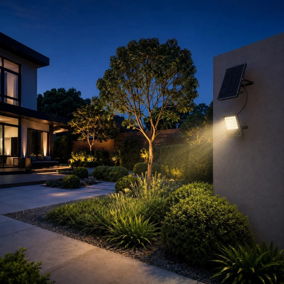 Auraglow Outdoor Solar Powered Bright Security Flood Light - Image 5